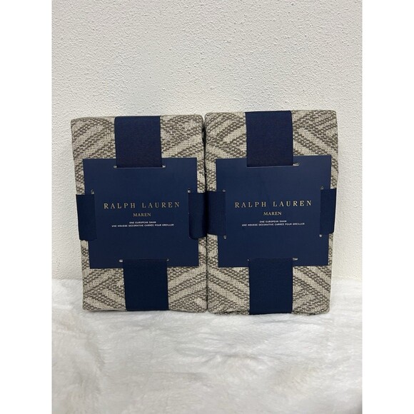 Ralph Lauren Damian Maren Two Euro Shams NEW $430
